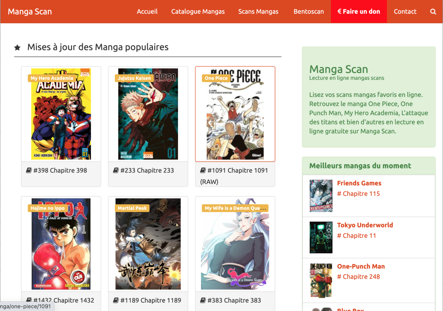 Manga scan 20 sites gratuits pour lire des scan manga