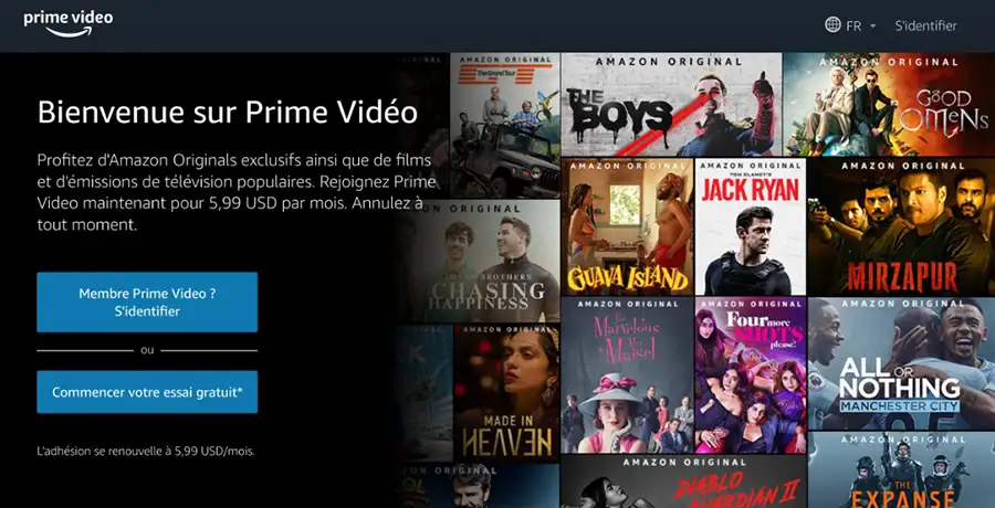 Amazon Prime Vidéo Streaming series