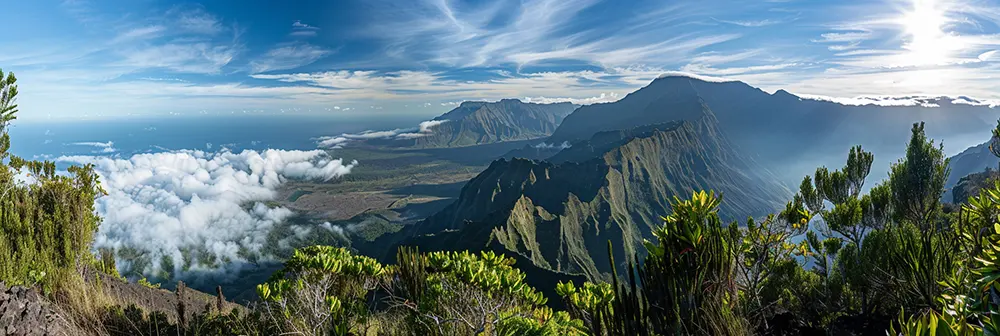 Survolez les volcans de l'Île de La Réunion