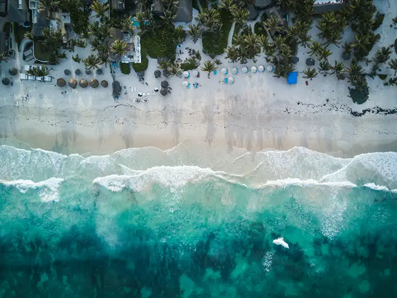 Plage de Tulum, Mexique