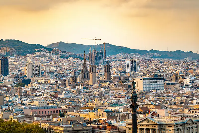 Vue de la ville de Barcelone