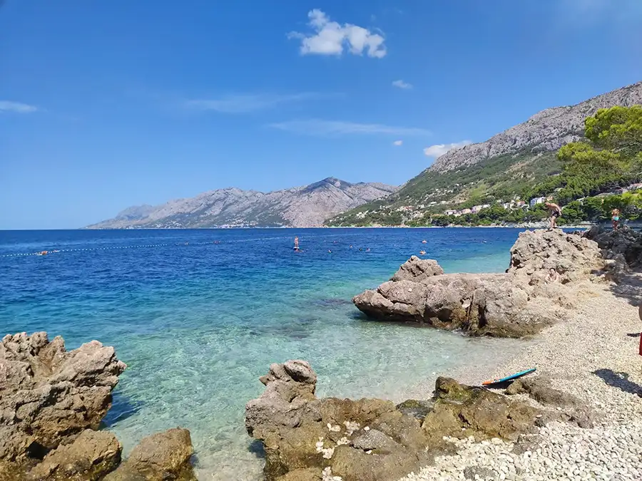 plage de Punta Rata, Brela