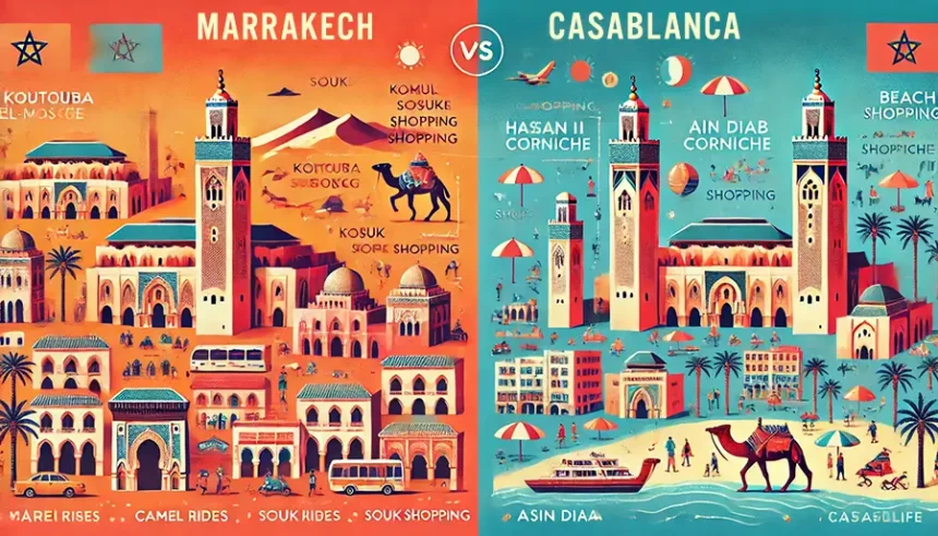 marrakech ou casablanca pour un week-end