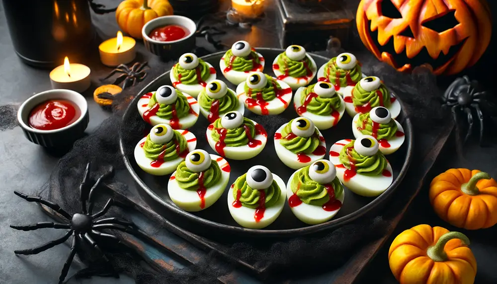 Les œufs monstres, une recette d'Halloween qui fait son effet