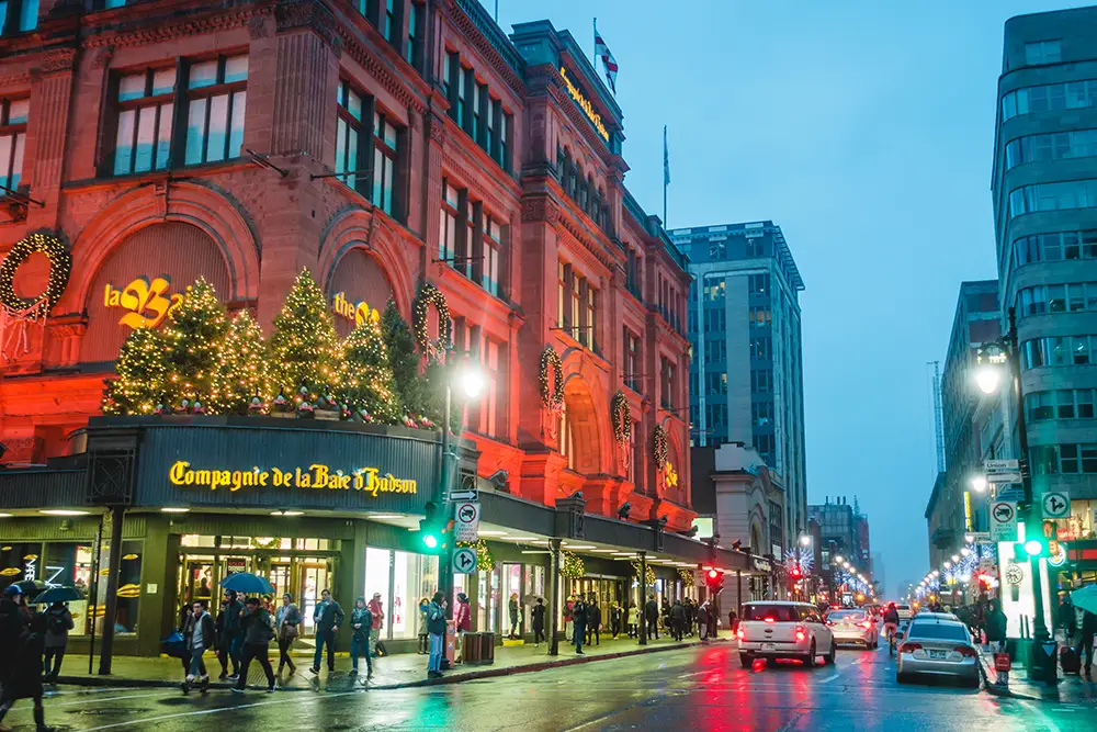 Rue Sainte-Catherine à Montréal