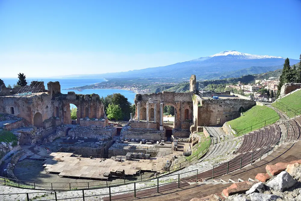 amphithéâtre romain de Taormina, Sicile