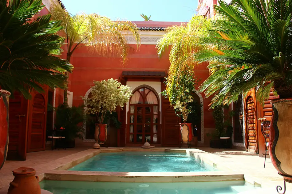 Riad marocain, exemple d'hébergement inclus dans le road trip