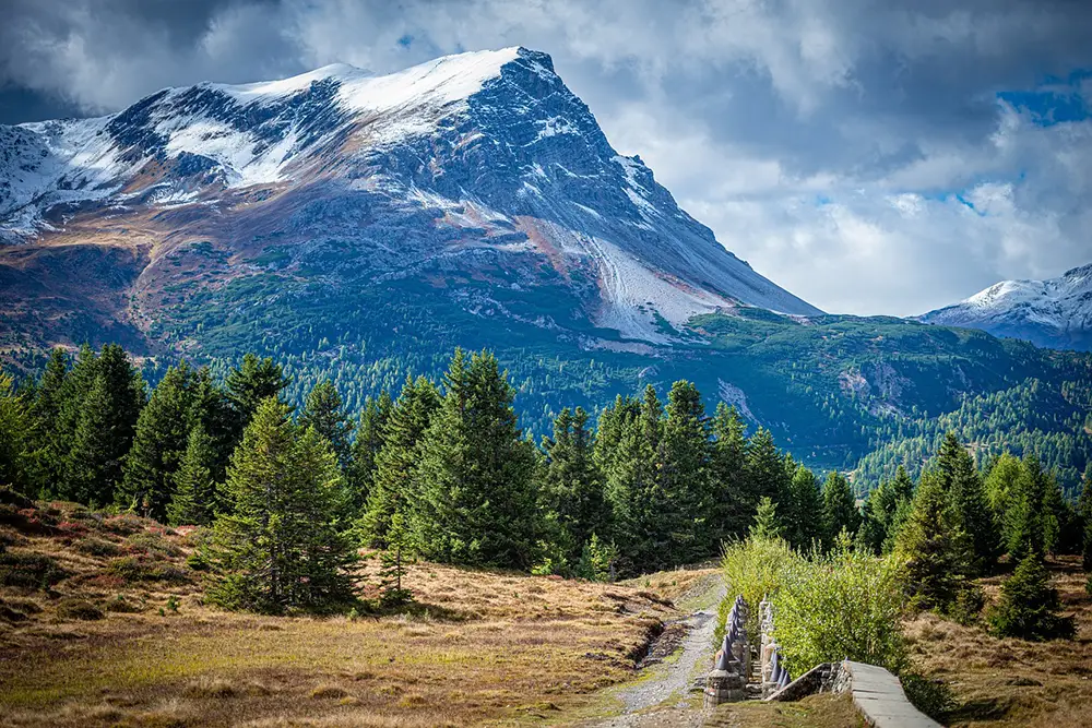 Paysage de montagne dans les Dolomites, en Italie