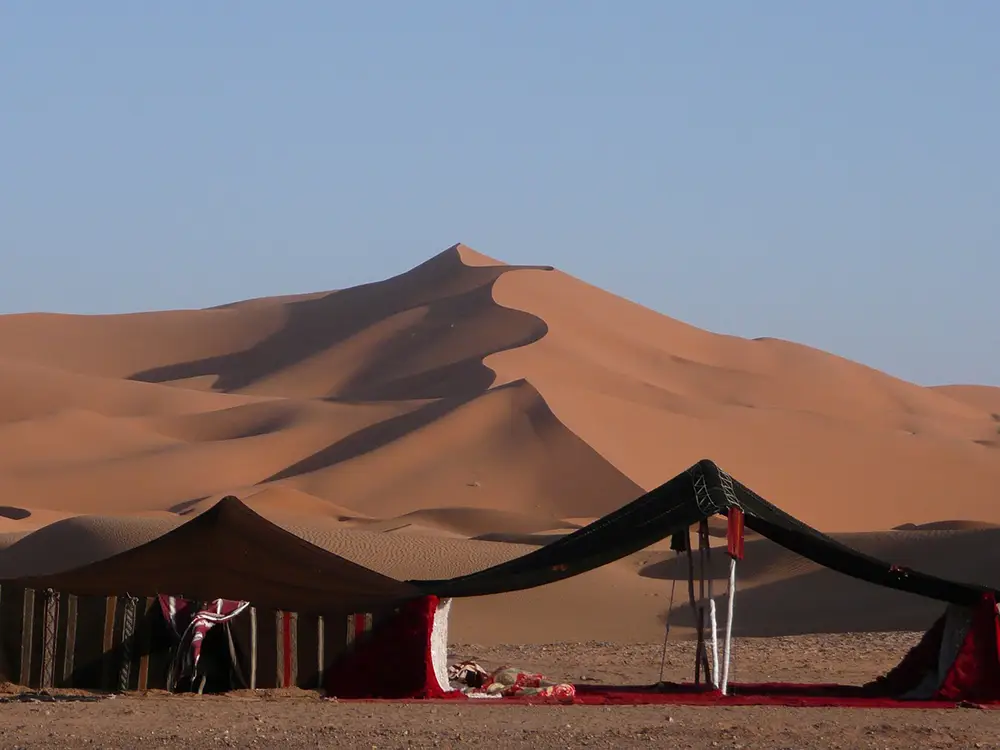 Camp Bivouac au cœur du Sahara, Maroc