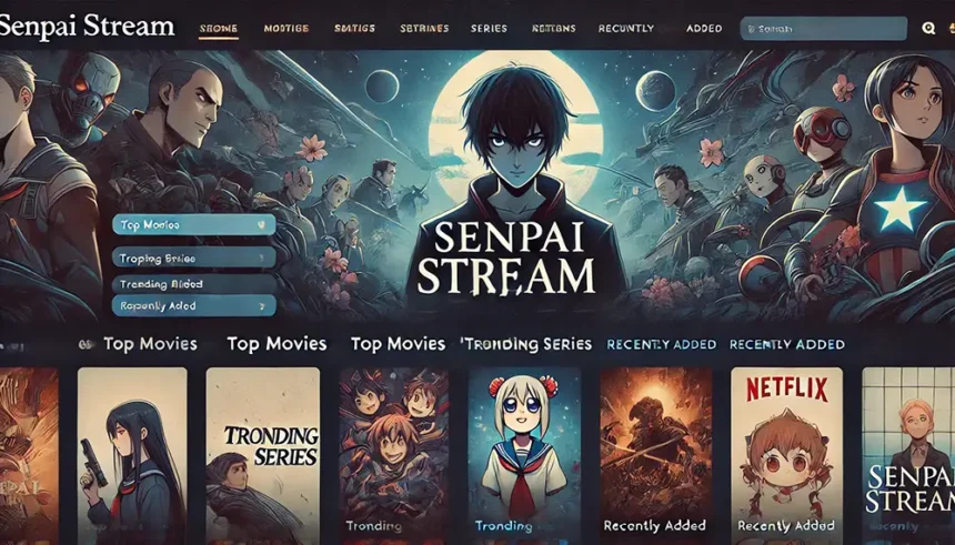 Illustration du site de films, séries et animés en streaming gratuit Senpai Stream