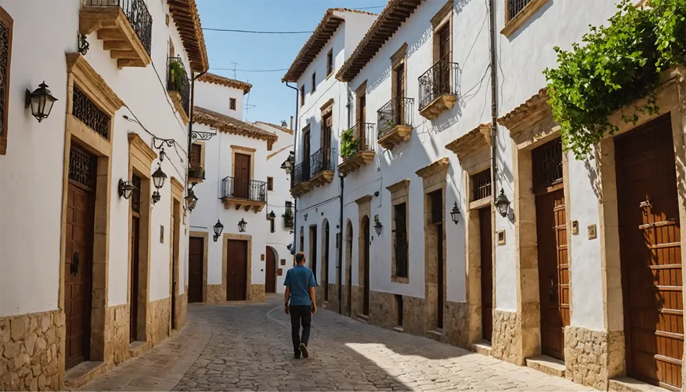 promenade dans les rues d'un charmant village d'Andalousie