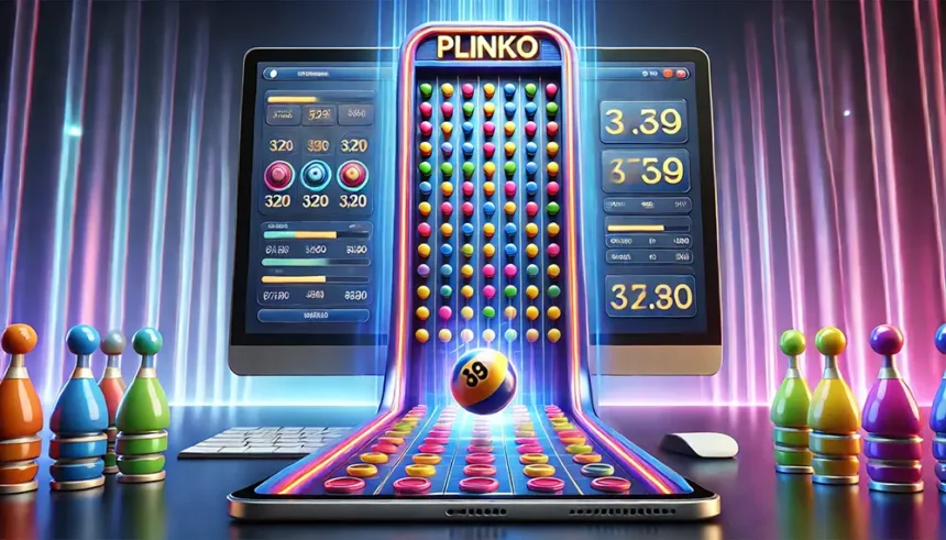 plinko casino illustration