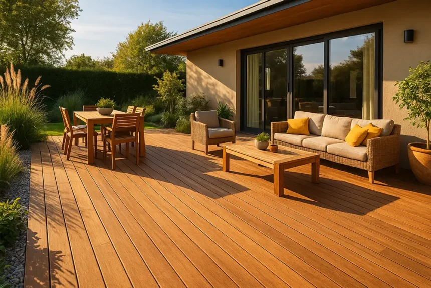 terrasse extérieure en bois