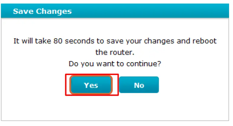 enregistrer les changements