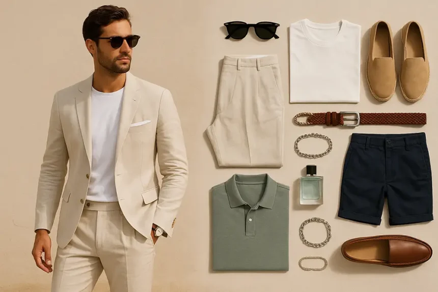 essentiels de mode masculine en été