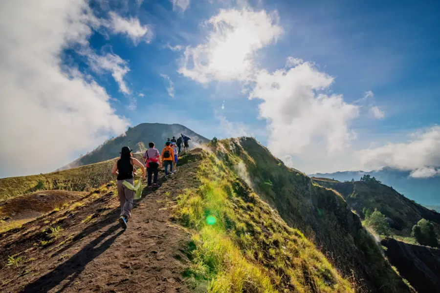 randonnée dans les montagnes de Bali