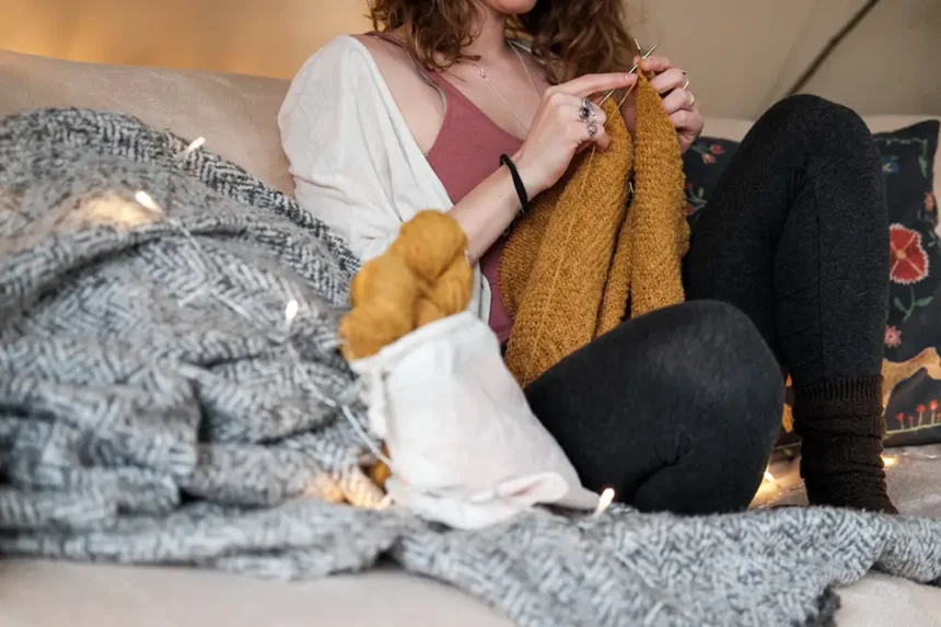 le tricot: un passe temps apaisant