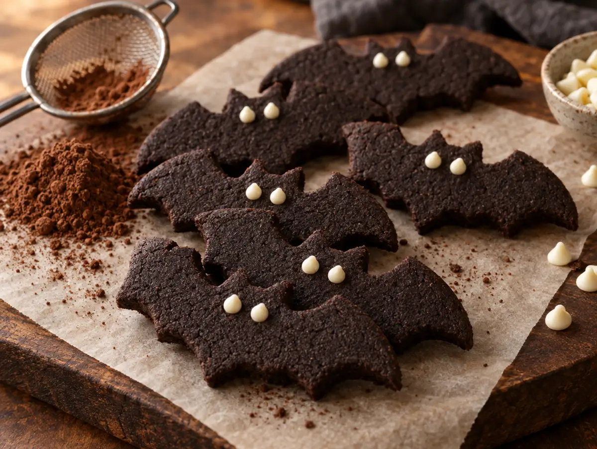 biscuits de chauve souris pour Halloween