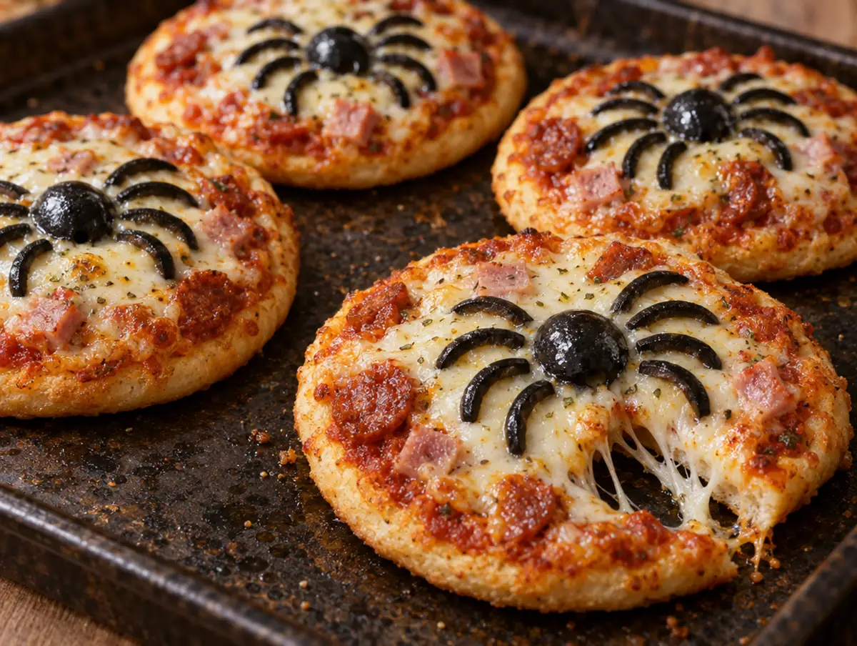 Recette pour Halloween: les pizzas araignées