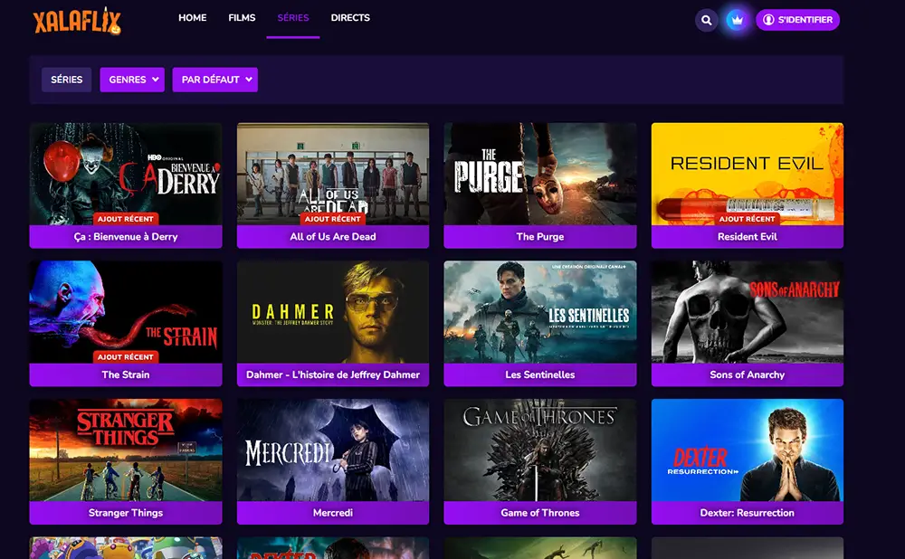 Séries sur Xalaflix