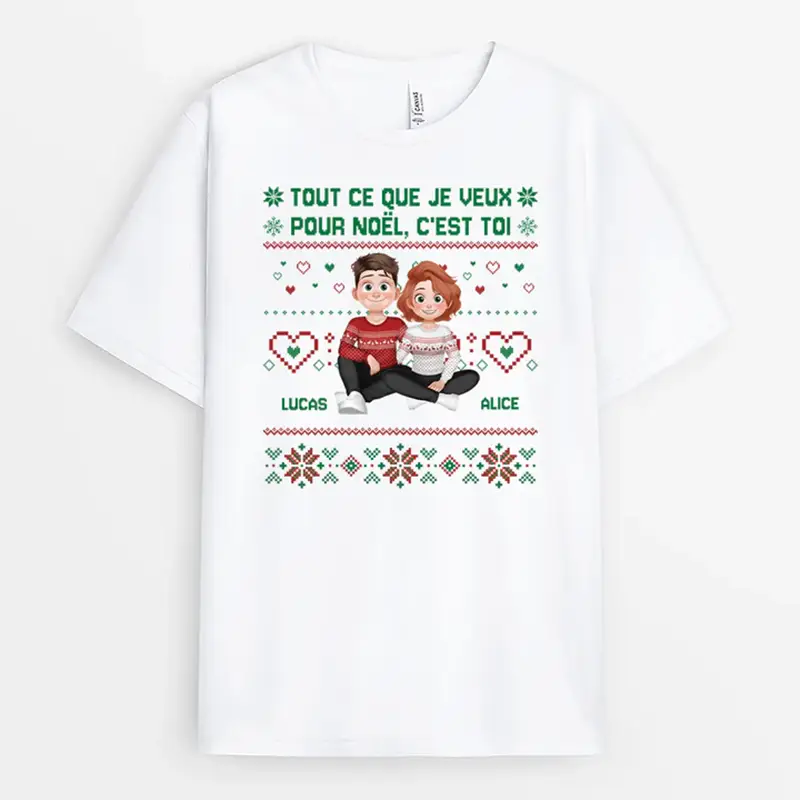 T-shirt duo comme cadeau de Noel