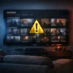 Illustration représentant une plateforme de streaming alternative sur un écran, symbolisant les risques, l’incertitude et l’analyse critique du service Purstream.