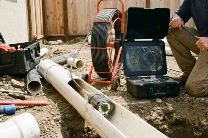 caméra d'inspection de canalisations travaux de plomberie