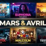 Mosaïque des nouvelles séries de mars et avril sur Netflix, Disney+, Prime Video et HBO Max