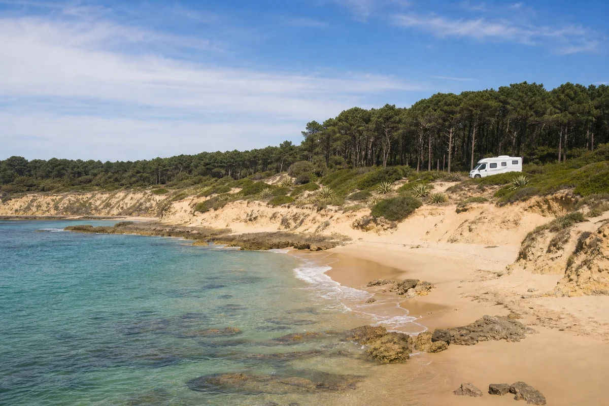 Costa Vicentina plage sauvage road trip Portugal van Plage sauvage de la Costa Vicentina au Portugal avec van aménagé et dunes