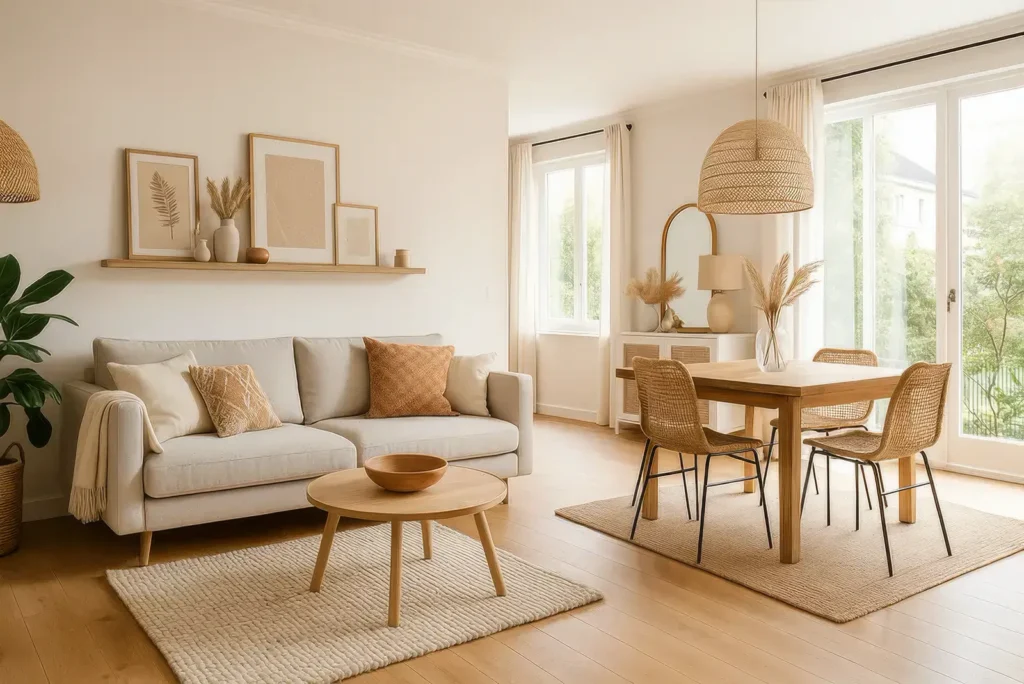 Maison à la décoration bohème pour illustrer les styles déco