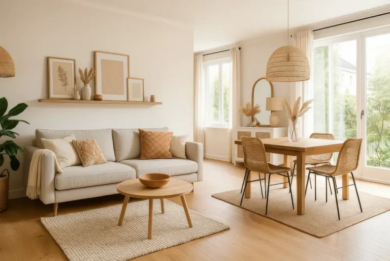 Maison à la décoration bohème pour illustrer les styles déco