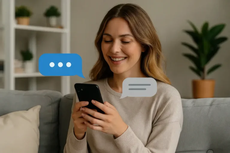 relation client SMS conversationnel
