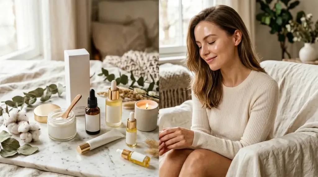 routine beauté contre la peau sèche