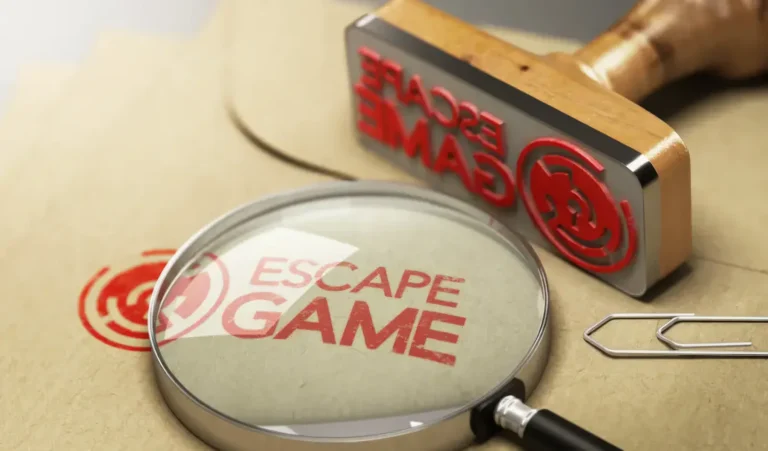 Tampon Escape Game et loupe de recherche