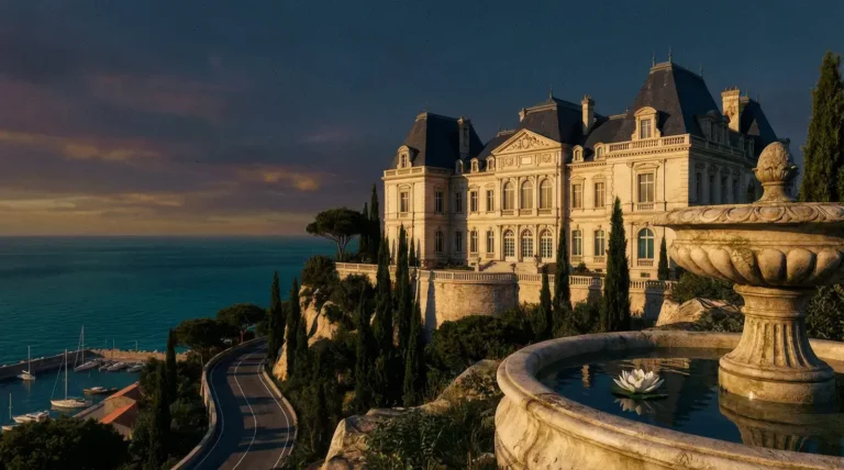 Château de luxe sur la Côte d'Azur, lieu de tournage de The White Lotus saison 4
