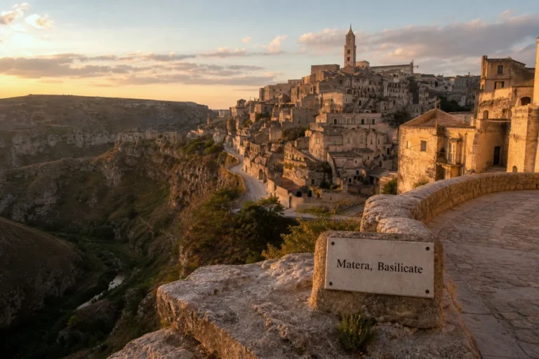 Vue sur les sassi de Matera en Basilicate, alternative au voyage en Italie du nord